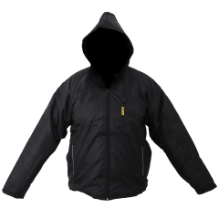 JACKET RAIN STORM LITE BLACK S - WATERPROOF (INNER FLEECE & HOODIE