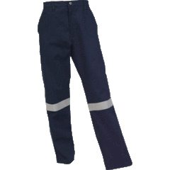 Jonsson Workwear  100% Cotton Reflective Work Trousers