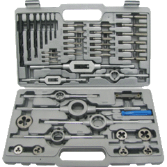 TAP / DIE SET 6-20MM C/STEEL GROZ - 37 PCE (CARBON STEEL) | Fowkes