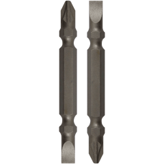 BIT SET 2PC POZI NO.2 & FLAT 5.5MM FB - 1/4