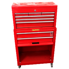 TOOL TROLLEY 7 DRAW STD RED FB - L680 X W460 X H800 (NO TOOLS