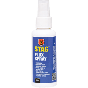 SOLDER FLUX SPRAY 100ML STAG - FOR COPPER & PLUMBERS SOLDERING