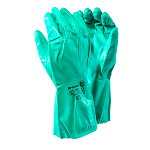 GLOVE CHEMICAL NITRILE GREEN SIZE 9 - CHEMICALS,ACIDS,OILS