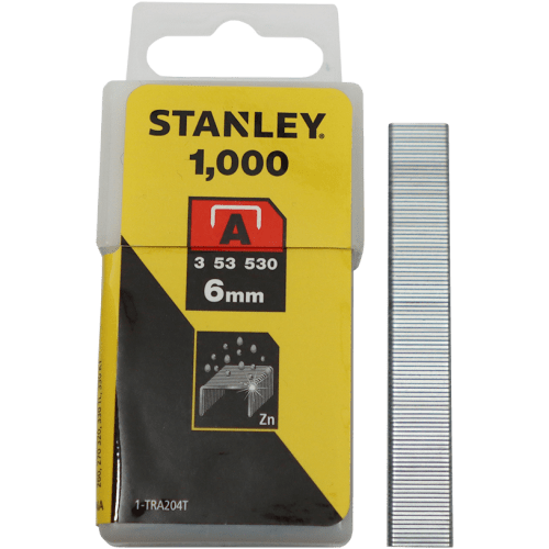 STAPLE L/D 6MM (1000 P/BOX) STAN - LIGHT DUTY FOR 6-TR45 GUN