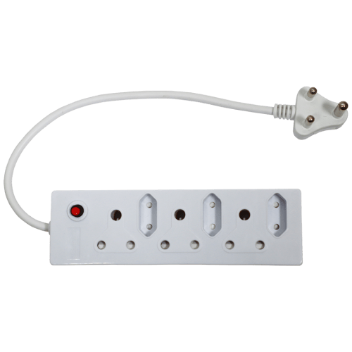 PLUG CORDED MULTI 6 WAY WHITE - 3X3PIN 3X2PIN | Fowkes Bros