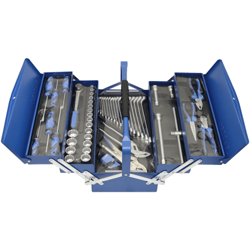 TOOL KIT ASSORT STD 67 PC GED - TOOLBOX (1282) - METAL - BI HEX