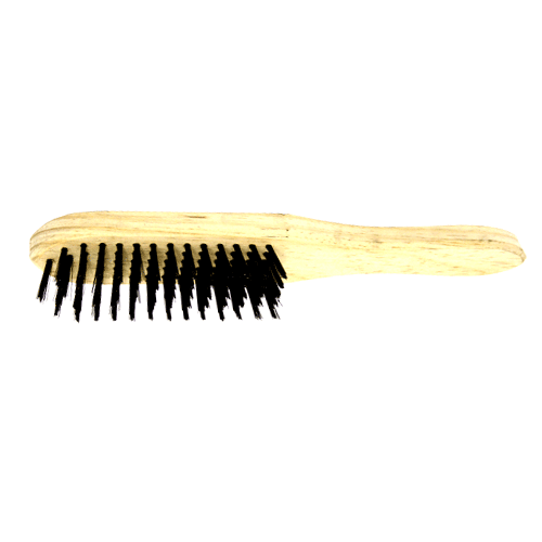 Brush with long handle, brass wire, 0.20 mm