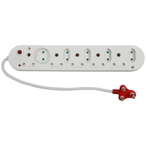 The ＆Surf Plugging 10S DPS PLUG CORDED MULTI 10 WAY RED - 5X3PIN 4X2PIN 1XROUND 2PIN | Fowkes