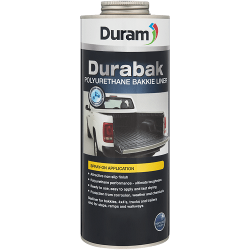 BAKKIE LINER DURABAK BLACK 1L SPRAY-ON - POLYURETHANE SURFACE