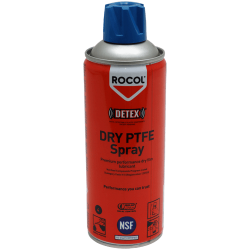 DRY LUBE FG PTFE SPRAY 400ML ROCOL - FOOD GRADE DRY FILM LUBRICANT