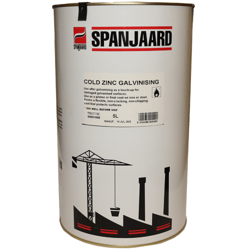 COLD ZINC GALV PAINT 5L SPA 95% PURE ZINC (LEAD FREE) Fowkes Bros