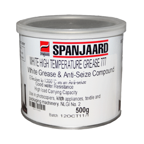 GREASE WHITE ANTI-SEIZE 500G TIN SPA - 777 HIGH TEMP (UP TO 1200°C
