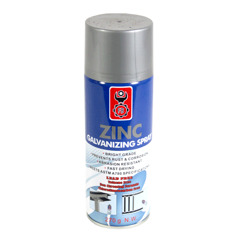 Bright galvanizing clearance spray