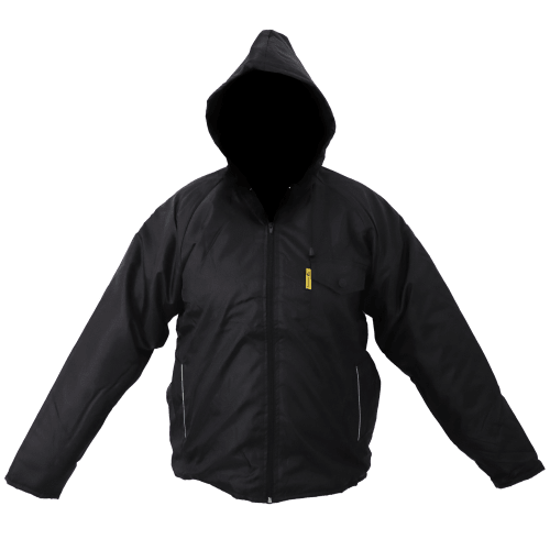 STORM LITE JACKET BLACK SIZE L - WATERPROOF (INNER FLEECE & HOODIE)