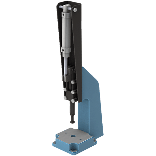 Threadbare Press T/CLAMP AIR POWERED PRESS 1200KG - TOGGLE PRESS - STRAIGHT LINE ACTION ...