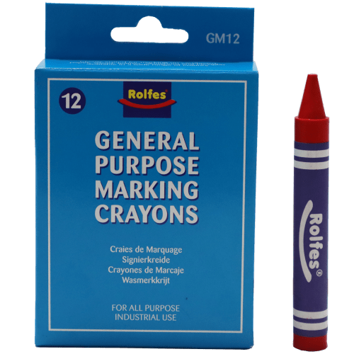 CRAYON GENERAL PURPOSE MARKING RED - GENERAL PURPOSE WAX CRAYON 12 P ...