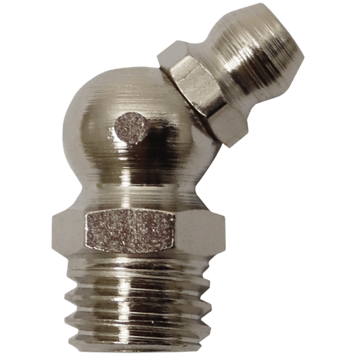 GREASE NIPPLE 8MM X1.00 MF 45° - METRIC FINE THREAD - DIN 71412B