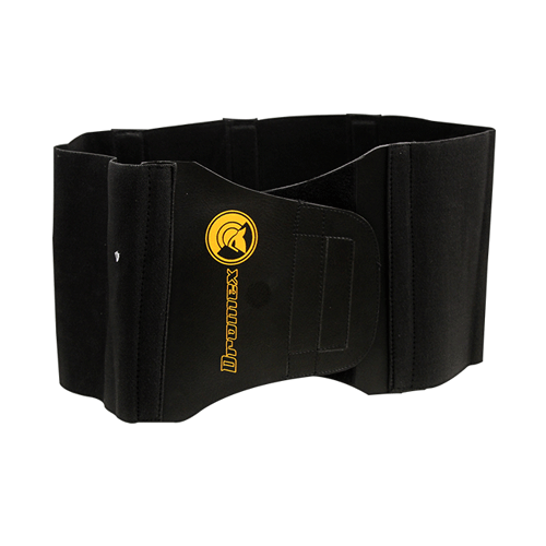 SAFETY KIDNEY BELT BLACK M - RIBBED SUPPORT WITH VELCRO CLOSING