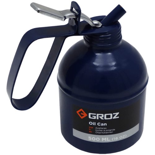OIL CAN 300ML FLEX/RIGID SPOUT GROZ - BRASS PUMP OILER (LEVER