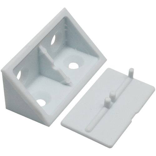CORNER BLOCK WHITE - WITH COVER CAP | Fowkes Bros