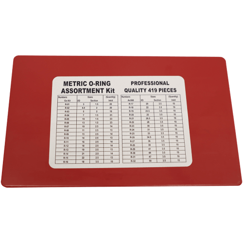 ASSORT O RING KIT MET 419PC - METRIC-SHORE HARDNESS 55-60 | Fowkes
