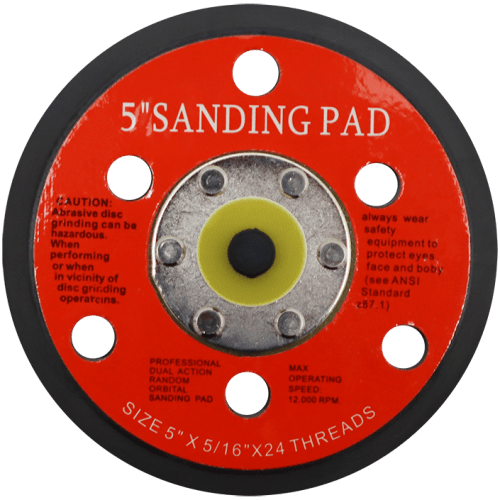 BACKING PAD RUBBER 125MM VELCRO AEROPRO - 5/16