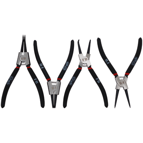 PLIER SET CIRCLIP 4 PCS FB - 180MM RED/BLACK HANDLE | Fowkes Bros
