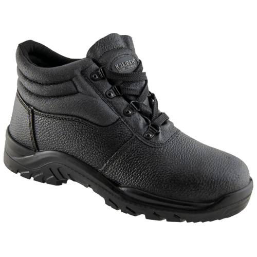 SAFETY BOOT 12 BLACK JACKAL KALIBER - STEEL TOE CAP (OIL RESIST