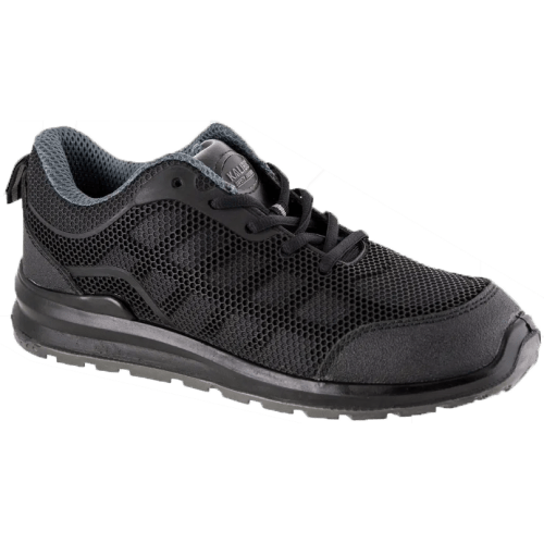 SAFETY SHOE TRAINER BLACK KALIBER VELOCITY STEEL TOE CAP