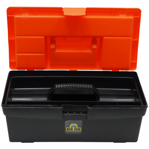 TOOL BOX PLASTIC 32CM BIG JIM - PLASTIC TOOLBOX | Fowkes Bros