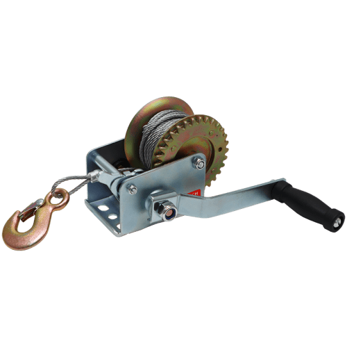 WINCH HAND 270 KG WITH STEEL CABLE - LOAD CAPACITY 600LB | Fowkes Bros