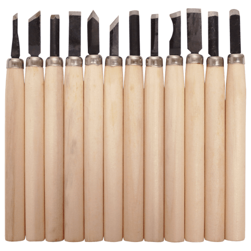 CHISEL SET MINI 12PC SAKATA - MINI WOOD CARVING CHISEL SET | Fowkes Bros