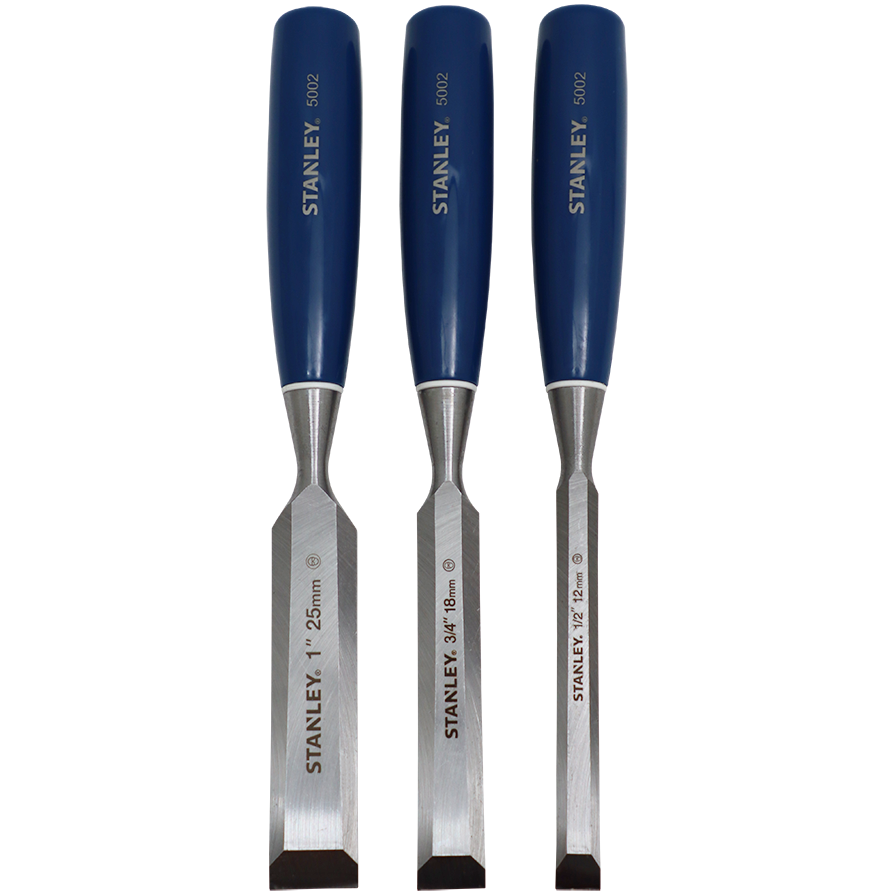 "CHISEL SET  3 PC   STANLEY - 12MM-18MM-25MM"