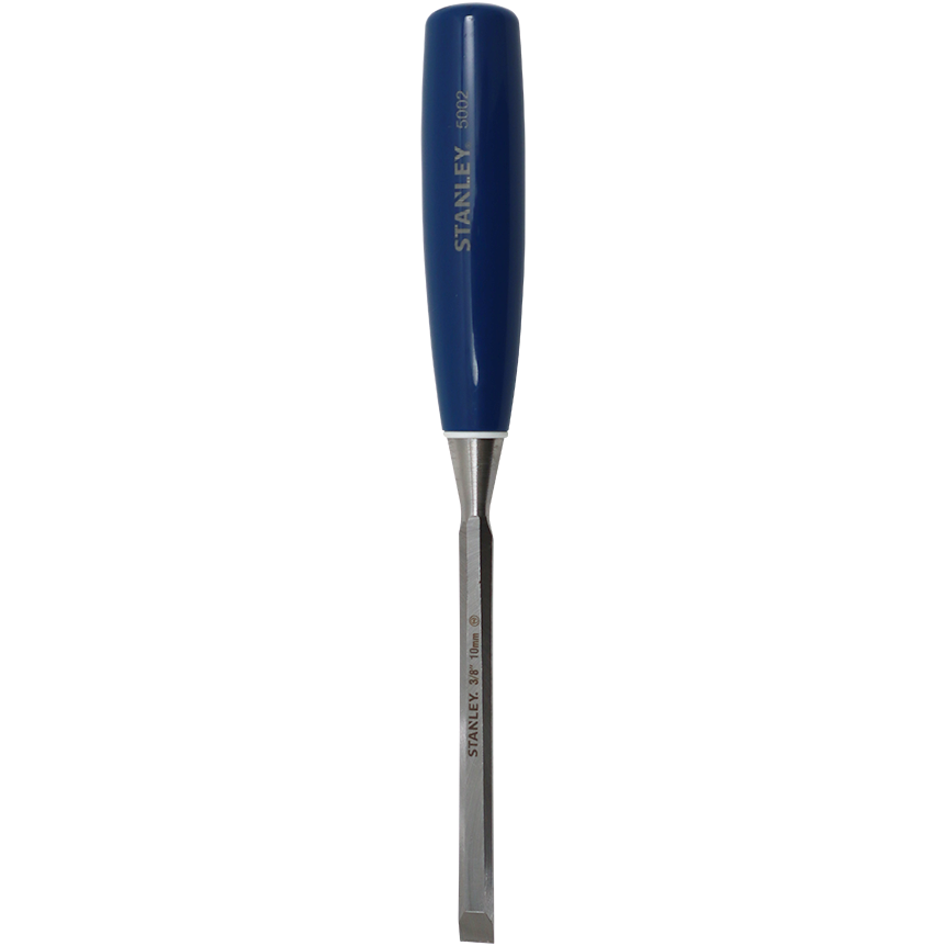 "CHISEL WOOD 10MM BEVEL EDGE STANLEY - ALLOY STEEL BLADE - BLUE HANDLE"