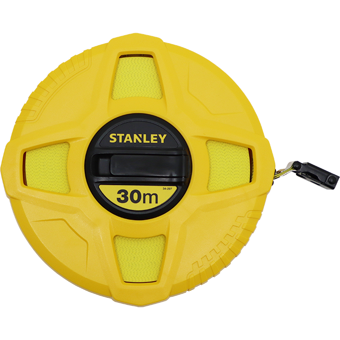 "TAPE  30MX13MM FIBERGLASS STANLEY - WIND UP - CLOSED PLASTIC CASE"