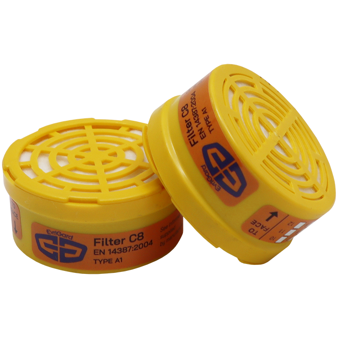"CARTRIDGE EVRIGARD A1 YELLOW (2PK) - 2 PACK - PAINT\/GAS (743&744D)"