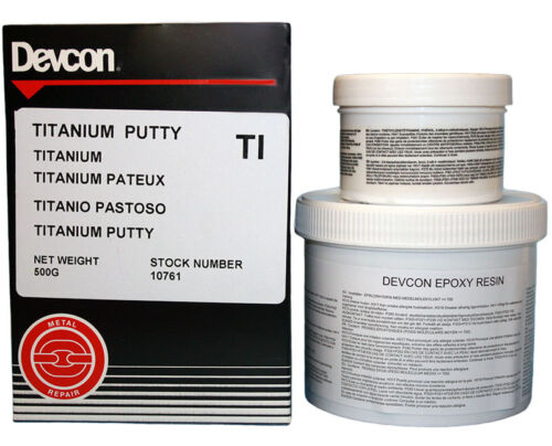 "EPOXY PUTTY TITANIUM 500G DEVCON - 2-PART FOR TITANIUM"