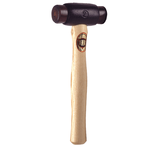 "THOR RAWHIDE HAMMER #12  38MM - 38MM FACE - 800G - WOOD HANDLE"