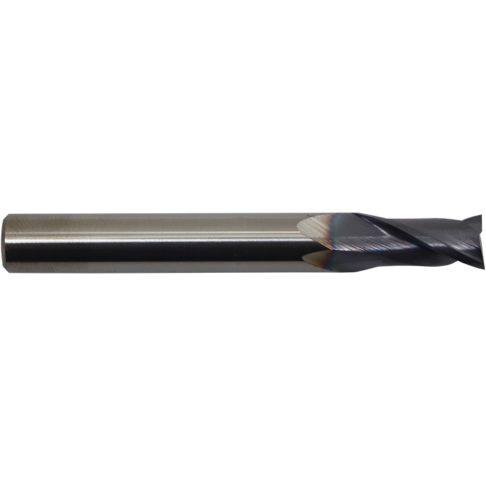 "END MILL CARBIDE 2FL   3.0MM SOM - 2 FLUTE - PLAIN SHANK"