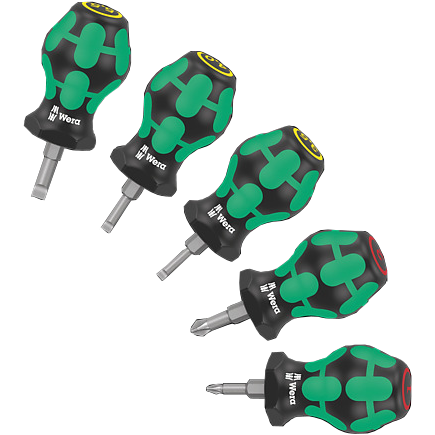 "SCREWDRIVER SET STUBBY 5PC WERA - STUBBY"