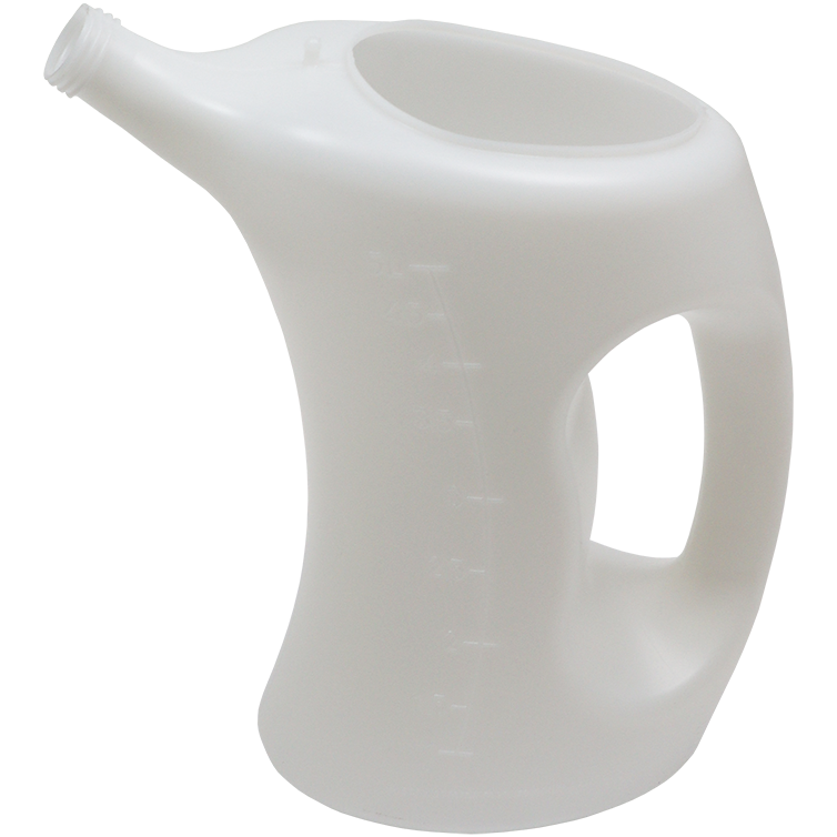 "OIL MEASURE 5 L PLASTIC SPOUT PRESSOL - TRANSPARENT - CLOSED HANDLE"