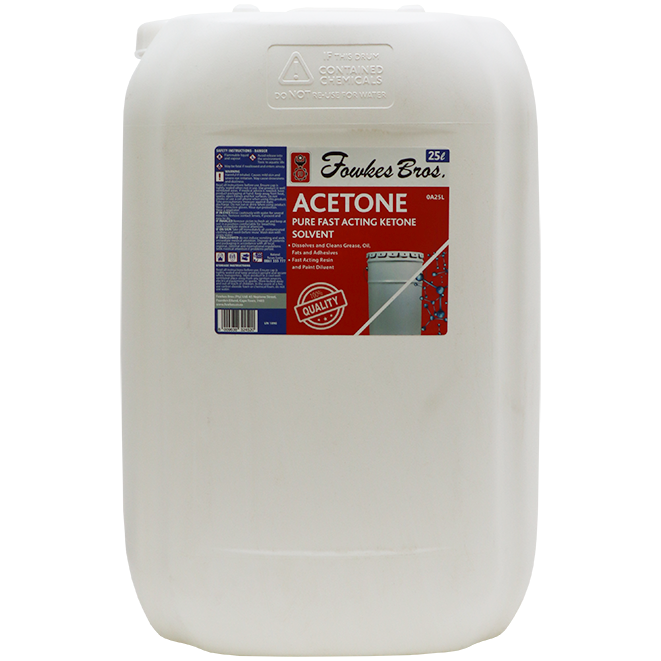 "ACETONE               25 LITRE - CLEAR CLEANING SOLVENT (FLAMMABLE)"