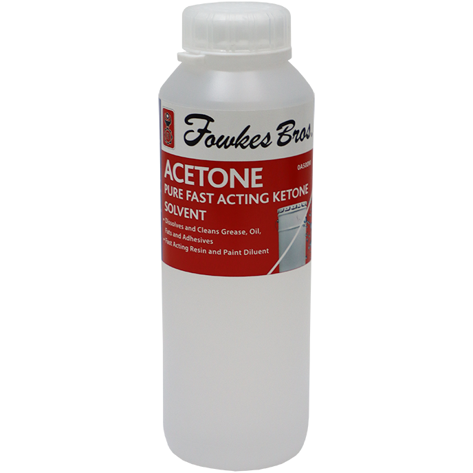"ACETONE                 500ML - CLEAR CLEANING SOLVENT (FLAMMABLE)"