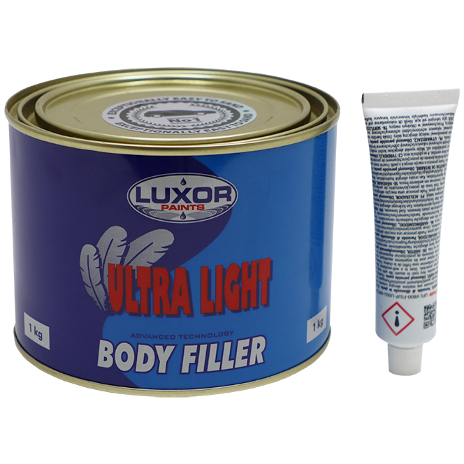 "BODYFILLER LIGHT C\/W PASTE 1KG - ULTRALIGHT\/SOFT BODYFILLER 1KG"