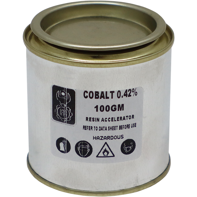 "COBALT 0.42%             100GM - ACCELERATOR FOR RESIN"