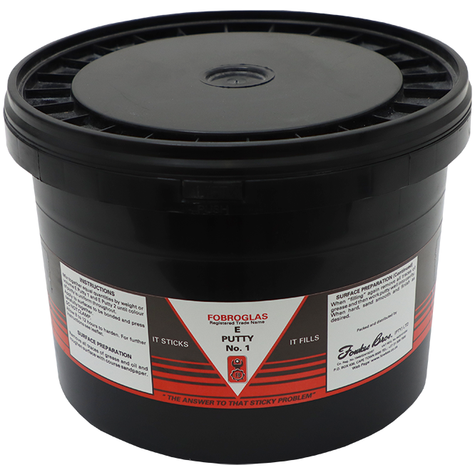 "EPOXY E-PUTTY F\/GLASS 5KG PART 1   FB - EPOXY PART 1 - MIX IN EQUAL PARTS"