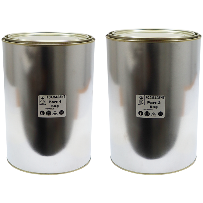 "FOAM AGENT 10KG MIX - 2 PARTS - MIX 5KG OF EACH PART"