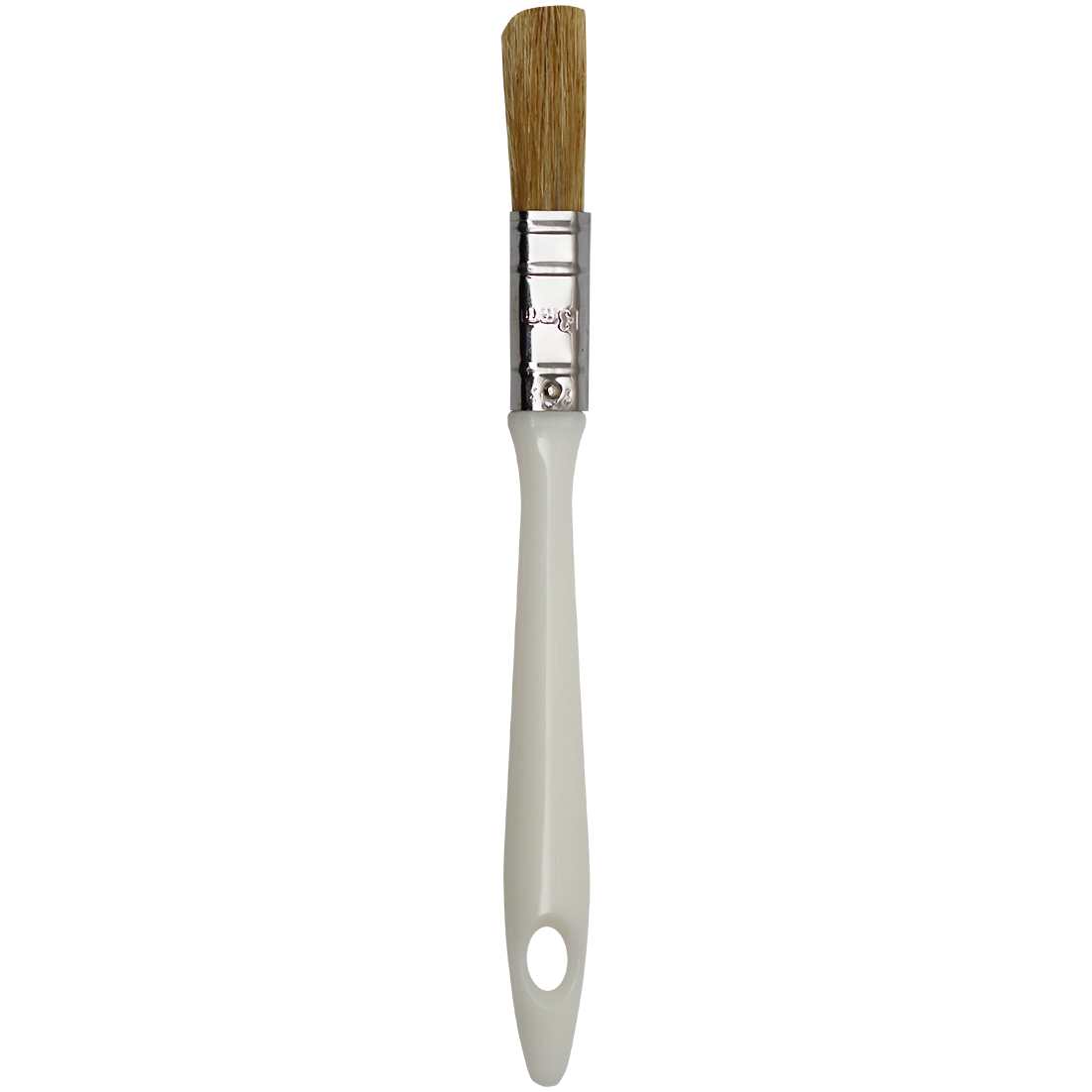 "PAINT BRUSH  12MM F\/G PLAS HDL - 100% PURE WHITE HAIR 38MM"