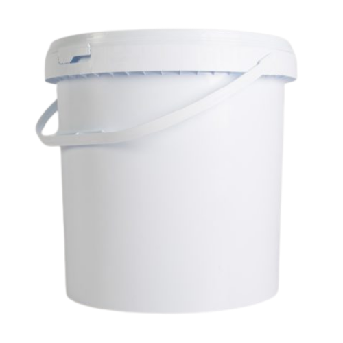 "BUCKET PLASTIC MIXING WHITE 20.0L - WITH LID - 20 LITRE"