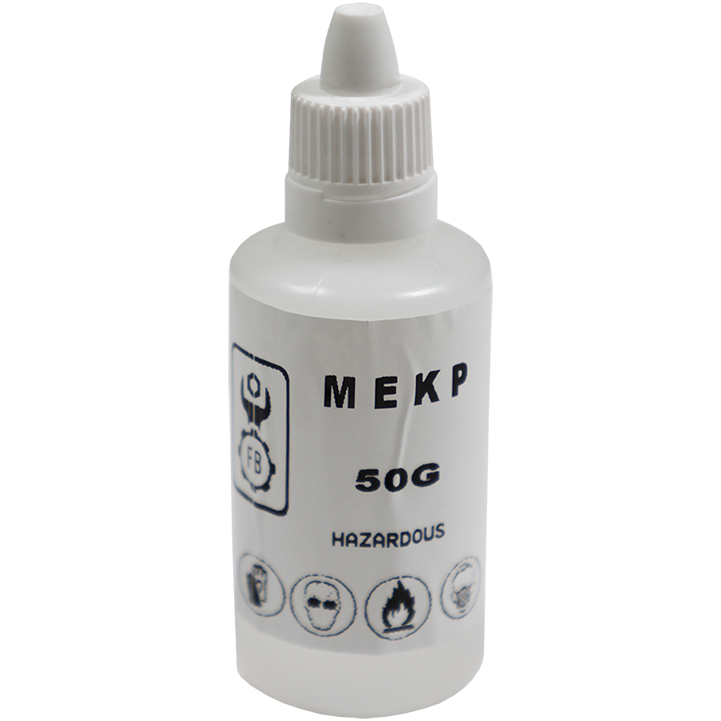 "MEKP RESIN CATALYST     50G - CUROX\u00b0M-303  (TOXIC & FLAMMABLE)"